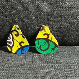 African print earrings